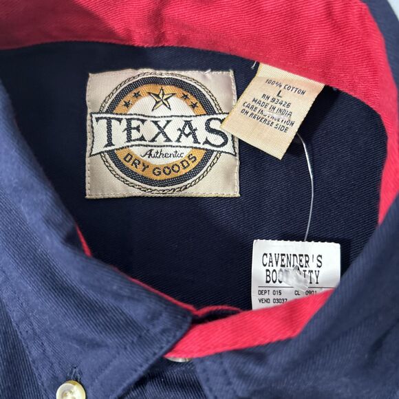 Texas Dry Goods Shirt Mens Large Colorblock Button Down Western‎ Rodeo Cowboy - Picture 10 of 10